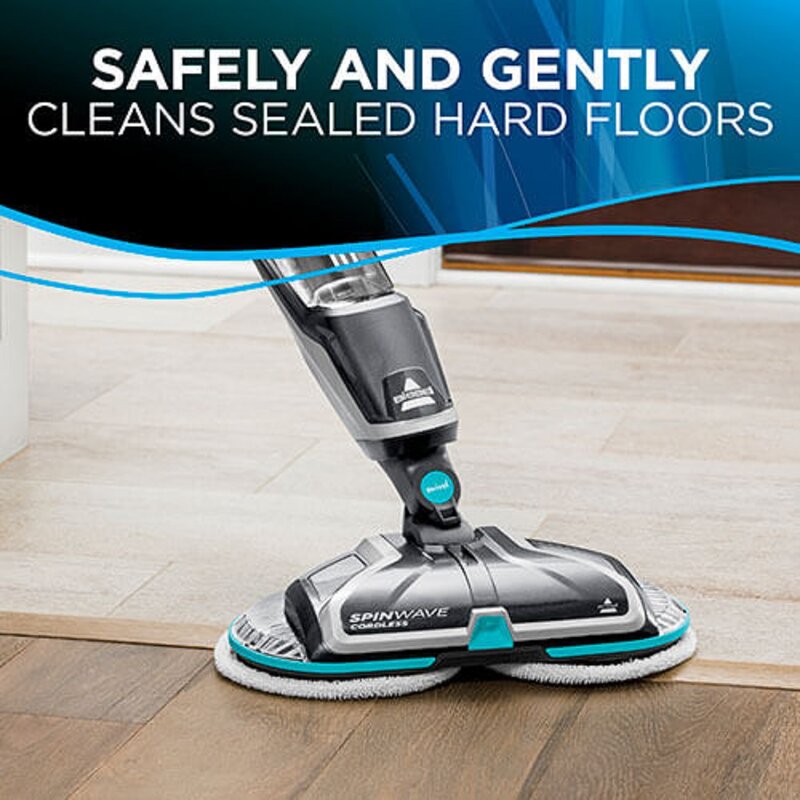 Bissell spinwave ccordless hard floor top spin mop